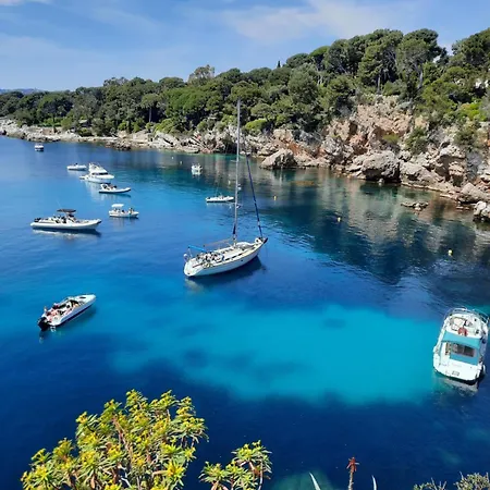 Sun-beach Avec Parking Et Jardin - 500m Des Plages De Juan Les Pins Apartament