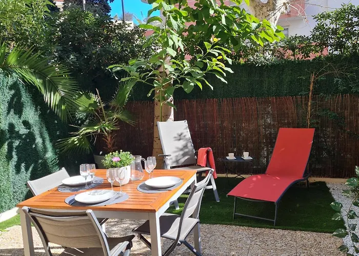 Sun-beach Avec Parking Et Jardin - 500m Des Plages De Juan Les Pins 公寓 昂蒂布