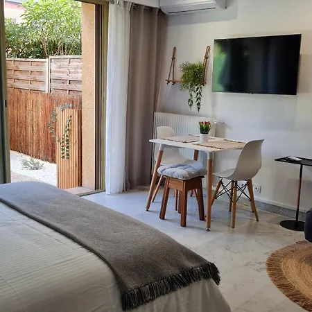 דירה Sun-beach Avec Parking Et Jardin - 500m Des Plages De Juan Les Pins אנטיב