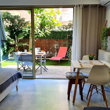 Sun-beach Avec Parking Et Jardin - 500m Des Plages De Juan Les Pins אנטיב
