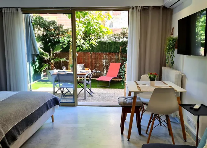 Sun-beach Avec Parking Et Jardin - 500m Des Plages De Juan Les Pins Antibes