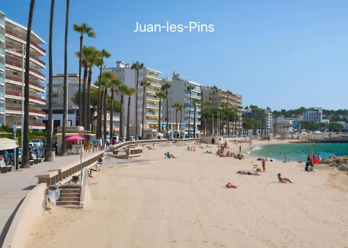 Sun-beach Avec Parking Et Jardin - 500m Des Plages De Juan Les Pins *